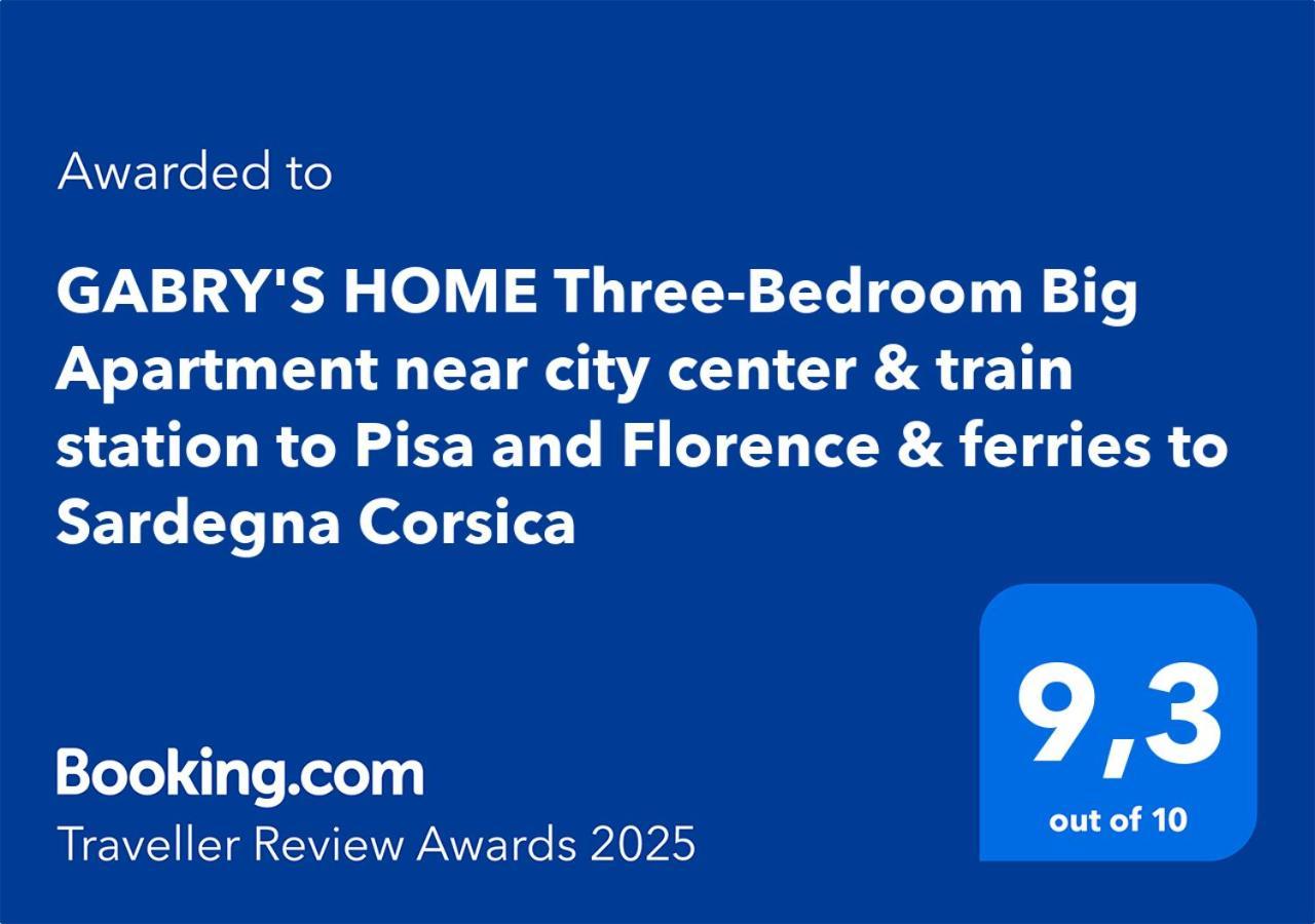 Gabry'S Home Three-Bedroom Big Apartment Near City Center & Train Station To Pisa And Florence & Ferries To Sardegna Corsica Livorno Dış mekan fotoğraf